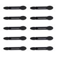 thumbnail image 2 of 10 Pcs Applicateur de Maquillage Ovale Jetable à Double Face pour Fard à Paupières avec Embout Éponge (Noir), 2 of 8