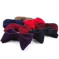 thumbnail image 2 of ZheElen Wide Application Fashion Velvet Big Bowtie Suitable For All Formal Occasions Jujube red, 2 of 6