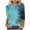 thumbnail image 1 of 2025 T-Shirt à Col Rond Manches Longues Chemise Femme Mi-Longue T-Shirt de Randonnée de Printemps pour Femmes à Manches Longues Hauts Imprimés Décontractés T-Shirts et Hauts pour Femmes, 1 of 3