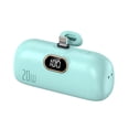 thumbnail image 1 of 5000mah Mini Portable Charger USB C Double Directional Fast Charging Plastic LCD Display for iPhone, 1 of 4