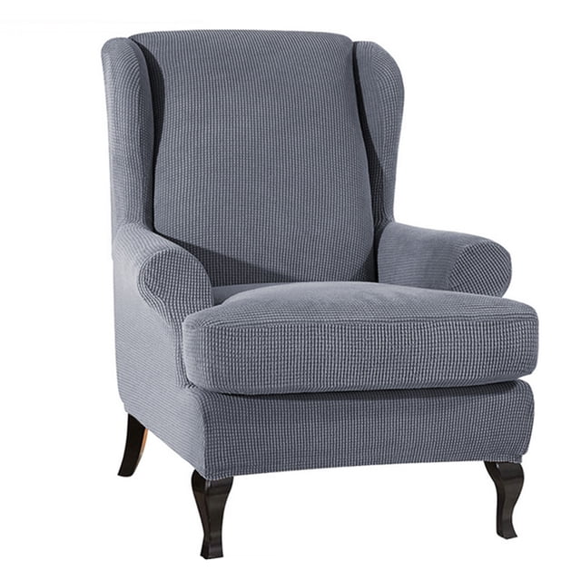 Amdohai Sofa Covers Wing Chair Elastic Fabric Stretch Couch Slipcover Polyester
