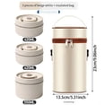 thumbnail image 2 of Catégorie de Produit Sac à Lunch 1 – Contenant à Lunch Chaud pour Aliments Contenant à Lunch Thermique en Acier Inoxydable Contenant à Lunch Thermique Portable Bento Bo X Contenant à Aliments et Portable, 2 of 4
