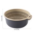 thumbnail image 3 of Fruit Basket for Kitchen Sieves Sink Strainer Kitchen Double Drainage Basket Fruit Vegetable Washing Strainer Multi-Purpose Washing Storage Basket Kitchen Cleaning Accessories Kitchen Sink Strainer, 3 of 7