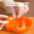 thumbnail image 4 of Apple Shape Plastic Plates - Dishwasher & Microwave Safe Reusable Lightweight Dinnerware for Kitchen/Camping, 3.35x3.15 Inches (Orange)​, 4 of 6
