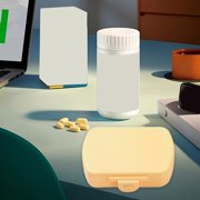MTBLYS Vitamin Organizer 6 Compartment Pill Box Humidity Proof Plastic Portable Mini Case Travel Pill Container