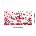 thumbnail image 1 of Valentines Day Gnomes Banner Party Backdrop Happy Valentines Background Home Decorations Indoor Outdoor Decor Photography Props, 1 of 4