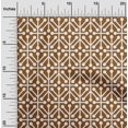 thumbnail image 2 of oneOone Rayon Brown Fabric Geometric Sewing Material Print Fabric By The Yard 56 Inch Wide, 2 of 5
