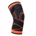 thumbnail image 1 of Yeacher 1PCS Adjustable Knee Support Knee C-ompression Sleeve Brace Double Compression Band Breathable Design for Running Basketball Baseball Hiking Sport Activities, 1 of 7
