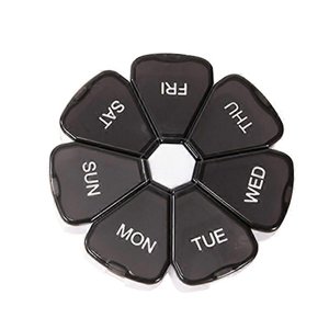 Portable Pill Box Medicine Planner Petit cas Organisateur hebdomadaire de pilules