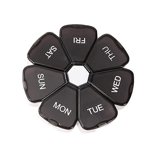 Portable Pill Box Medicine Planner Petit cas Organisateur hebdomadaire de pilules