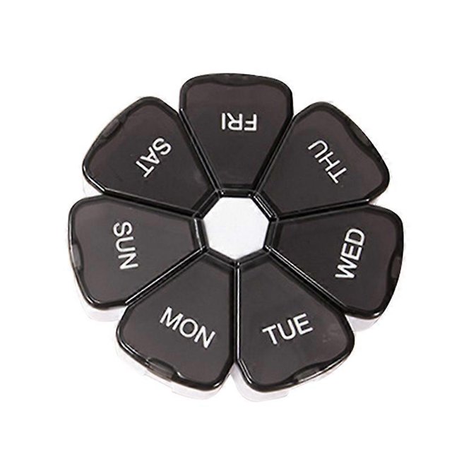 Portable Pill Box Medicine Planner Petit cas Organisateur hebdomadaire de pilules