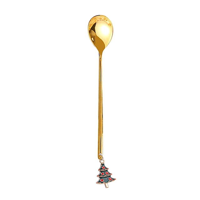 Christmas Coffee Table Decorations Home Christmas Decorations Metal Coffee Fork Stirring Spoon Christmas Table Decorations New Year Christmas Party Table Decorations