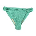 thumbnail image 4 of Ladies Summer Handmade Crochet Sexy Bikini Shorts Solid Color Belt Lined Knitted Swim Trunks, 4 of 5