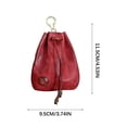 thumbnail image 2 of TIMIFIS Storage Device, Cow Vintage Storage Bag Wallet Cow Leather Women's Key Bag Dorm Room Essentials, 2 of 6