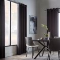 thumbnail image 3 of Bouclair Black Quincy Panel Curtain 52x84 in (132x213 cm), 3 of 6