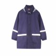 thumbnail image 1 of Virmaxy Toddler Baby Girls Boys Fleece Raincoat Kids Mid-Length Solid Hooded Rushing Jacket with Reflective Stripes Long Sleeve Open Front Waterproof Plush Outwear with Pocket Pink 4T, 1 of 8