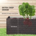 thumbnail image 4 of Outsunny 5' x 3' x 2' Raised Garden Bed, Galvanized Planter Box Dark Grey, 4 of 10