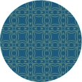 thumbnail image 1 of Ahgly Company Tapis d'Intérieur Ronds Transitionnels Lavables à la Machine Bleuet, 8 Pieds Rond, 1 of 7