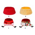 thumbnail image 4 of QualitChoice Tree Skirt Decoration Christmas Sturdy And Stylish Novel And Unique Appearance Hides Tree Trunk red, 4 of 6