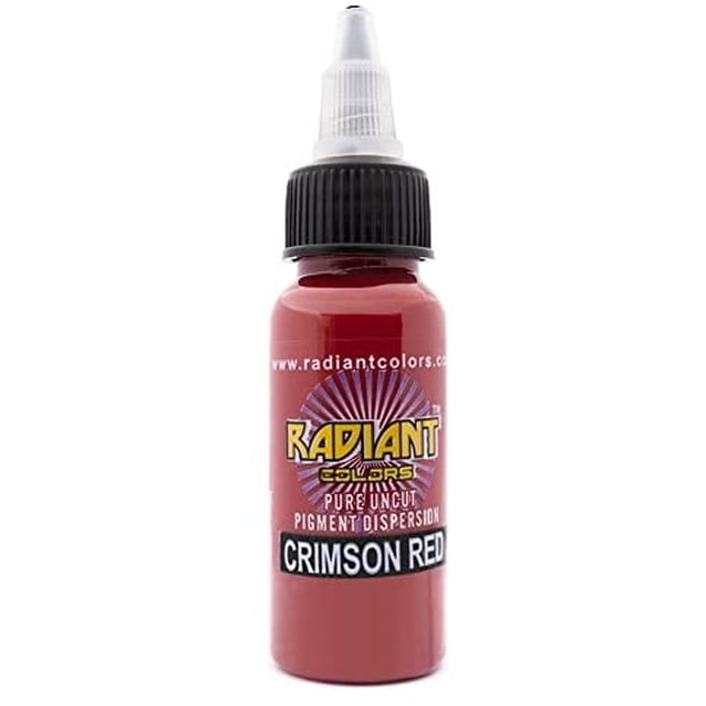 Radiant Colors Encre à Tatouage - Rouge Cramoisi 1 Oz