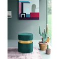 thumbnail image 2 of Meridian Furniture Hailey Contemporary Velvet Ottoman/Stool in Green, 2 of 8