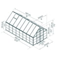 thumbnail image 3 of CANOPIA by PALRAM Balance 8 ft. x 16 ft. Greenhouse Kit - Silver, 3 of 8