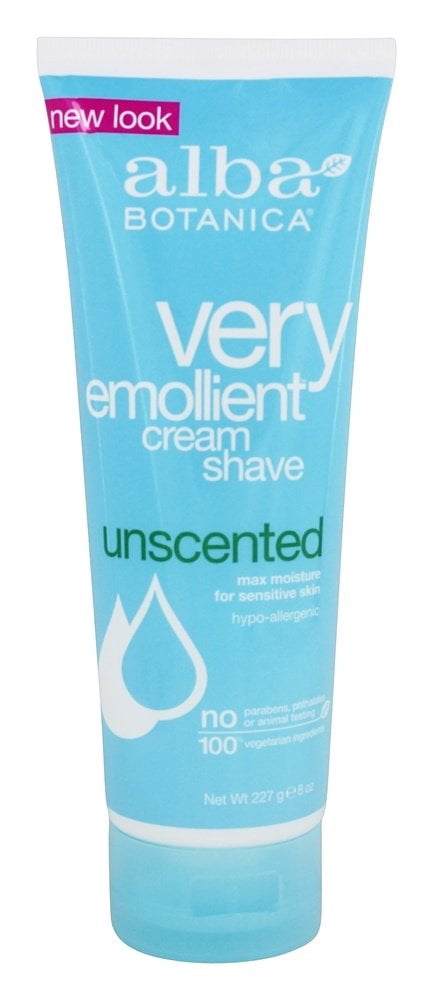 Alba Botanica - Very Emollient Moisturizing Cream Shave Unscented - 8 fl. oz.