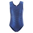 thumbnail image 4 of Justaucorps de Gymnastique pour Filles Sans Manches à Col Rond Vêtements de Danse Justaucorps à Strass pour Gymnastique Danse, 4 of 9