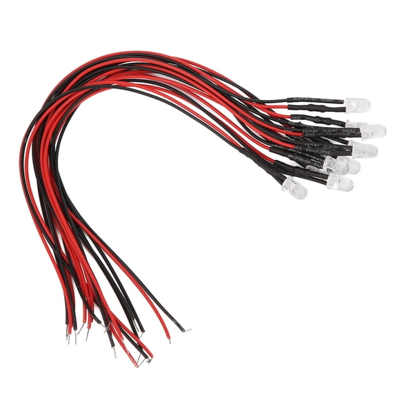LAFGUR Small Diode Wired, LED Round Head Diode, For Indicator Light Decoration Illumination Signal Light