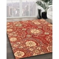 thumbnail image 2 of Ahgly Company Tapis d'Intérieur Carré Abstrait Marron Sable Marron, 7 Pieds Carré, 2 of 6