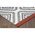 thumbnail image 4 of Erbanica Tapis en Plastique Réversible à Bande Rouge Moroccan Intérieur Extérieur 5 Pieds x 8 Pieds, 4 of 5
