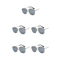 thumbnail image 3 of relayinert Fashionable Polarized Lens Small Square For Trendy Style Materials silver white silveC4 5Set, 3 of 6