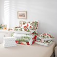 thumbnail image 4 of Ensemble de Literie Cardinal Très Grand Branches d'Arbre de Pin Housse de Couette, Peinture de Baies Rouges Ensemble de Draps Animaux Sauvages Oiseaux 7 Pcs Lit en Sac pour Enfants Garçons, 4 of 5