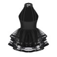 thumbnail image 2 of inhzoy Robe de Danse en Tulle à Sequins pour Filles, Tutu de Jazz Latin, Tenue de Danse de Salon Noire 10, 2 of 7