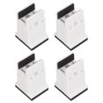 thumbnail image 2 of 4pcs Adjustable Furniture Risers with Screw Clamp Rubber Bed Couch Risers for Heavy Duty Furniture White, 2 of 6