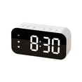 thumbnail image 2 of Chmadoxn LED Electronic Alarm Clock Mirror Clock Student Plug-in-use Small Alarm Clock Digital Clock Sound-controlled Temperature Clock alarm clock, 2 of 5