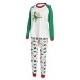 thumbnail image 2 of Honganda Christmas Family Pajamas Set, Dinosaur Print Tops+Trousers/Romper, 2 of 9