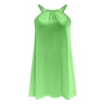 thumbnail image 4 of EQWLJWE Longue Robe pour Femmes Robe de Plage pour Femmes Paréo de Bikini Tenue de Plage Décontractée Vacances Courte Été Robes à Col Licou, 4 of 5