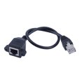 thumbnail image 3 of Étendre le Câble Ethernet Mâle au Câble d'Extension Femelle Mâle au Câble Ethernet Femelle Fournit 30cm RJ45 Mâle au Panneau de Vis Femelle Monter l'Extension Ethernet LAN, 3 of 8