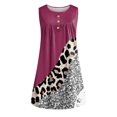 thumbnail image 3 of EGNMCR Robes de Fête pour Femmes Robes d'Été pour Femmes Col Rond Imprimé Sans Manches Tuniques Robes Grande Taille Robes T-Shirt, 3 of 4