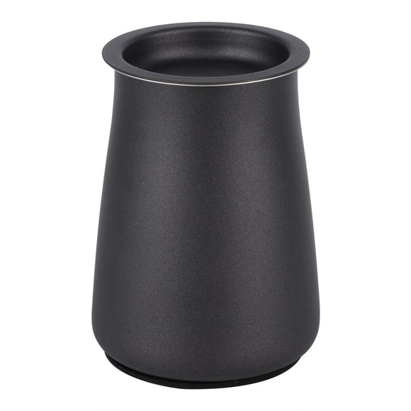 Filtre de tamis de poudre de café, acier inoxydable tamis de poudre de café farine tamisant le filtre tasse accessoires d'outil de fabrication de café(le noir)