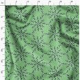 thumbnail image 3 of Soimoi Green Heavy Satin Fabric Cat Animal Print Fabric by the Yard 56 Inch Wide, 3 of 5
