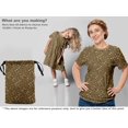 thumbnail image 5 of oneOone Polyester Spandex Light Brown Fabric Floral Sewing Material Print Fabric By The Yard 56 Inch Wide, 5 of 5
