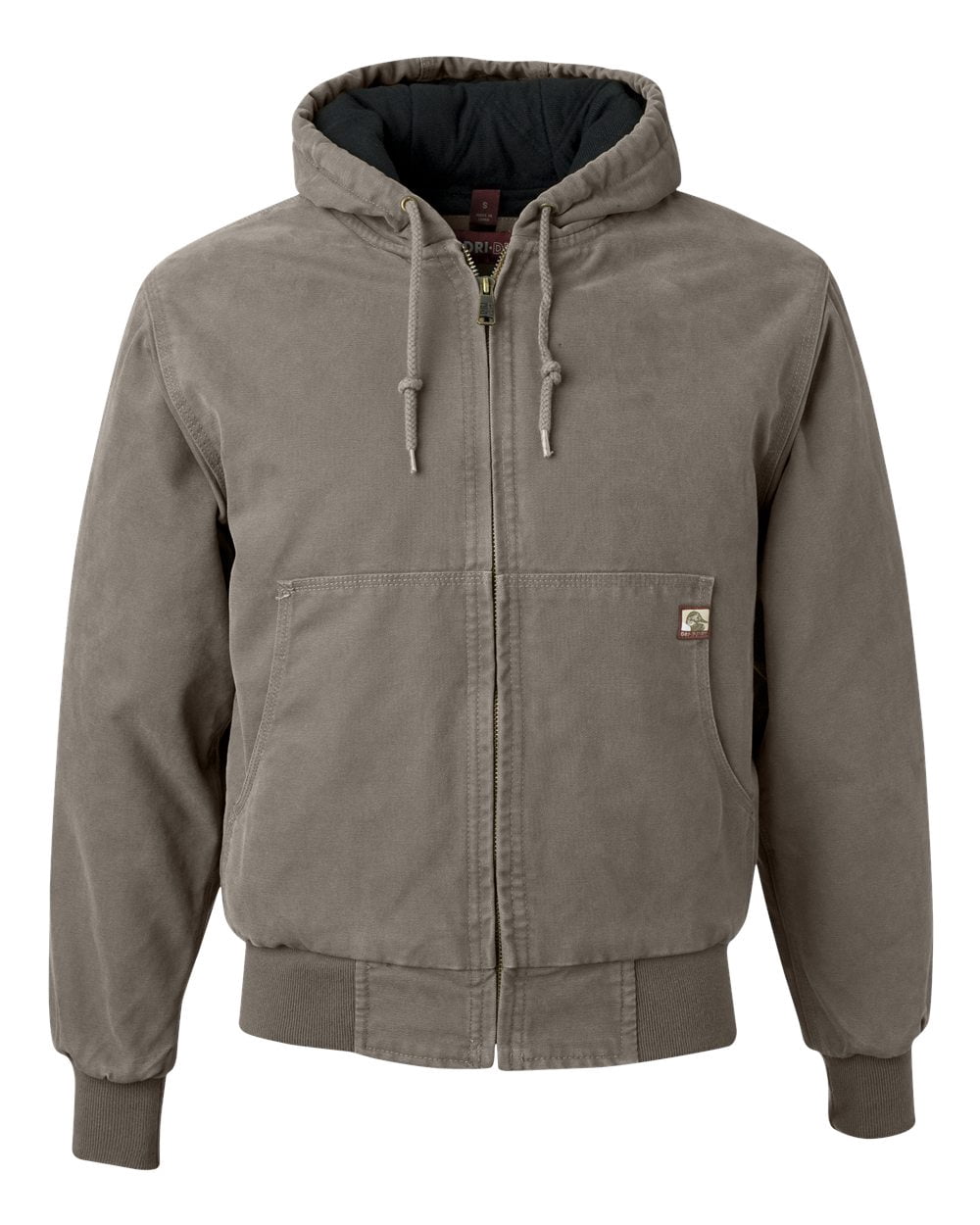 DRI DUCK Veste à Capuchon Cheyenne en Toile Boulder avec Doublure Matelassée en Tricot, m
