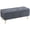 Dark Grey, variant on HOMCOM Storage Ottoman Bench with Steel Legs, 43 Inch Large Storage Chest