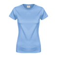 thumbnail image 1 of T-Shirt de Protection Solaire à Manches Courtes pour Femmes, Ajusté, Yoga, Course, Gym, Entraînement, Basique en Coton, Col Rond, Longueur Tunique, B TTG, 1 of 3
