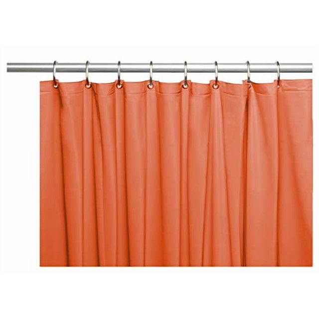 Venice Élégant pour la Maison Doublure de Rideau de Douche en Vinyle Robuste avec 12 Oeillets Métalliques Rouille