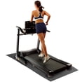 thumbnail image 1 of IBF Iron Body Fitness Heavy-Duty Treadmill Floor Mat, Sponge Vinyl Equipment Mat, 78 x 36 inch, Black, 1 of 9