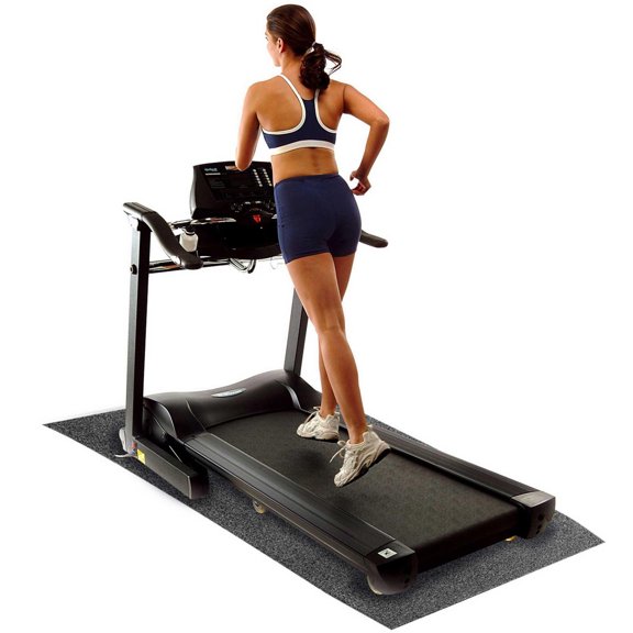 IBF Iron Body Fitness Tapis de Sol Robuste pour Tapis Roulant, Vinyle Mousse, 78 x 36 po, Noir