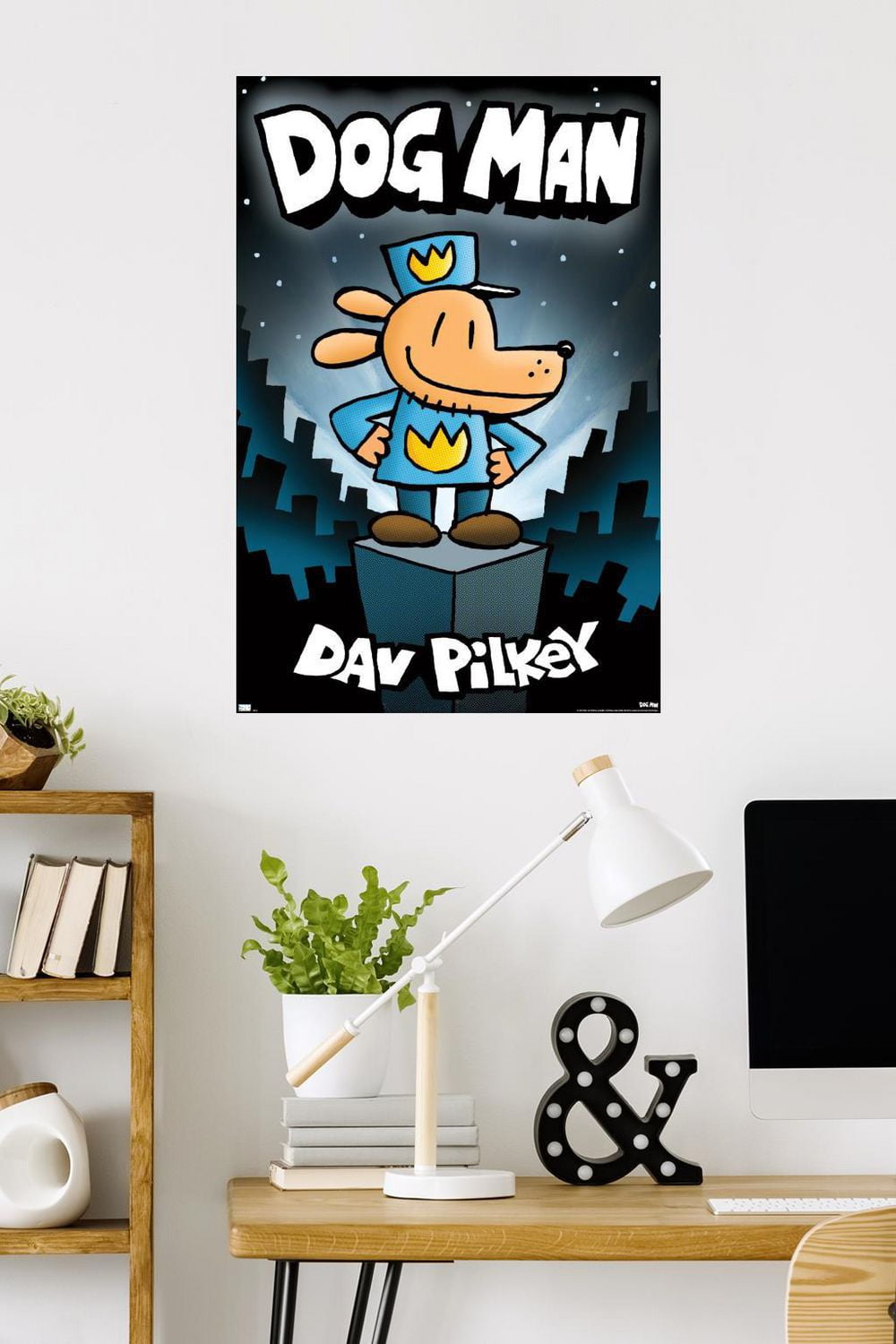 Dog Man - Book Cover (2016) Wall Poster, 22.375" x 34"